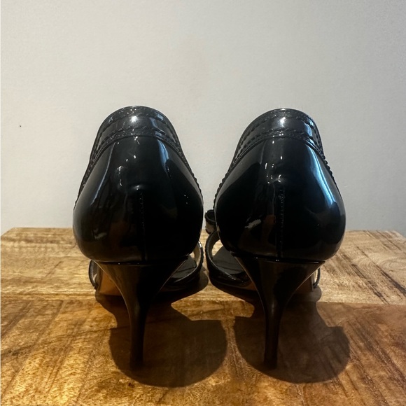 Valentino d'Orsay black Leather Bow Pump - Picture 3 of 6